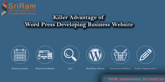 Killer advantage of word press developing business website web development in delhi, website designing in kaushambi, web development in kaushambi