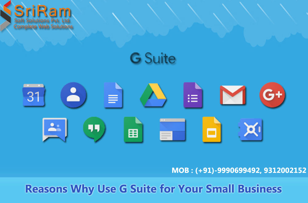 Reasons Why Use G Suite for Your Small Business website designing company in delhi