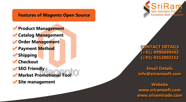 FEATURES OF MAGENTO OPEN SOURCE website designing company in delhi