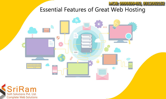 Essential Features of Great Web Hosting website designing company in delhi